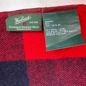 Woolrich Bedding Woolrich Artillery Civil War Series Wool Blanket 7 X 84 990034 Red Blue Poshmark